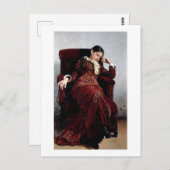 Carte Postale Se reposer, Ilya Repin (Devant / Derrière)