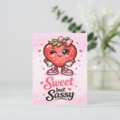 Carte Postale Se Sentant Fruitée - Douce mais Sassy - Amis de la (Debout devant)