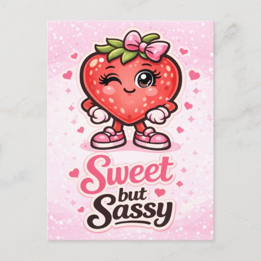 Carte Postale Se Sentant Fruitée - Douce mais Sassy - Amis de la (Devant)
