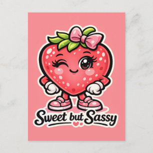 Carte Postale Se Sentant Fruitée - Douce mais Sassy - Amis de la