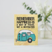 Carte Postale se souvenir du bonheur (Debout devant)