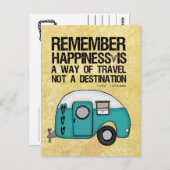 Carte Postale se souvenir du bonheur (Devant / Derrière)