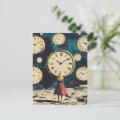 Carte Postale Se tenir debout dans le temps surréel (Debout devant)