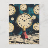 Carte Postale Se tenir debout dans le temps surréel (Devant)