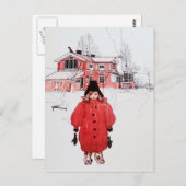 Carte Postale Se tenir debout en hiver (Devant / Derrière)