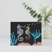 Carte Postale Sea Horse Ocean Thème (Debout devant)