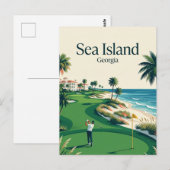 Carte Postale Sea Island USA (Devant / Derrière)