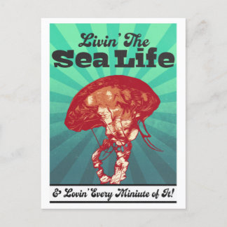 Carte postale Sea Life Jellyfish