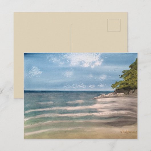 CARTE POSTALE SEA SCAPE (Devant / Derrière)