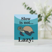 Carte Postale Sea Turtle Funny (Debout devant)