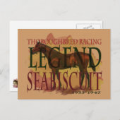 Carte Postale Seabiscuit - Thoroughbred Racing Legend (Devant / Derrière)