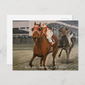 Carte postale Seabiscuit vs War Admiral Horse Race (Devant / Derrière)
