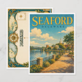 Carte Postale Seaford Delaware Riverwalk GeoSaga (Devant / Derrière)