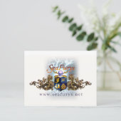 Carte postale SeaFurys Shield (blanc) (Debout devant)