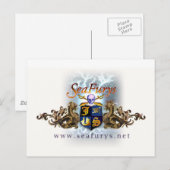 Carte postale SeaFurys Shield (blanc) (Devant / Derrière)