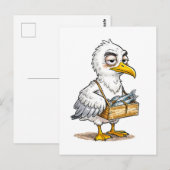 Carte Postale Seagull Carrying Fish Crate at the Coast (Devant / Derrière)