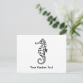 Carte Postale Seahorse Black (Debout devant)