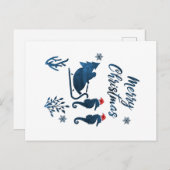 Carte Postale Seahorse de Noël (Devant / Derrière)