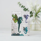Carte Postale Seahorse Trio Avec Ailes (Debout devant)