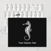 Carte Postale Seahorse White (Devant / Derrière)