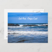 Carte Postale Seal Rock Côte de l'Oregon Sur Océan Pacifique (Devant / Derrière)