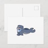 Carte Postale Seal with Fish (3).PNG (Devant / Derrière)