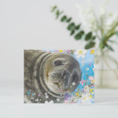 Carte Postale Sealion de conte de Fairytale dans l'océan des fle (Debout devant)
