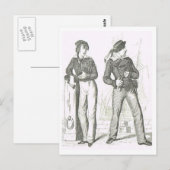 Carte Postale Seamen 1800 s (Devant / Derrière)