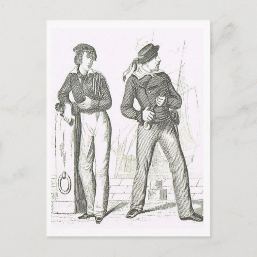 Carte Postale Seamen 1800 s (Devant)