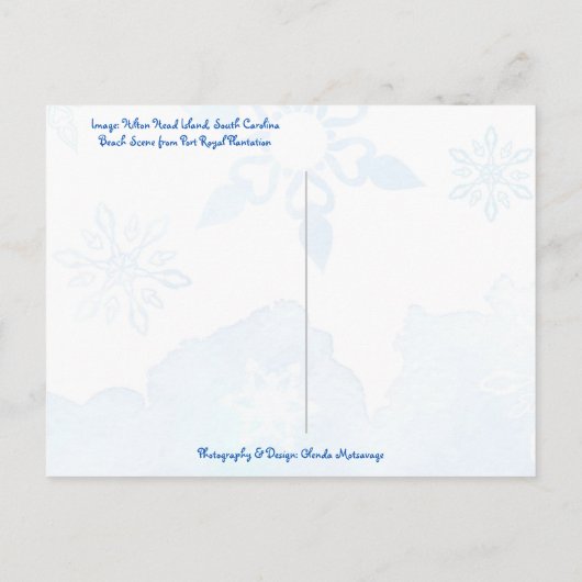 Carte Postale SEAS 'n Salutations de Hilton Head Island Coastal (Dos)