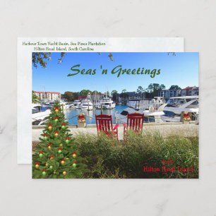 Carte Postale Seas n Salutations de Hilton Head SC Harbour Town