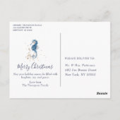 Carte Postale Seas & salutations Noël Nautique Chic Photo (Dos)