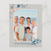 Carte Postale Seas & salutations Noël Nautique Chic Photo (Devant)