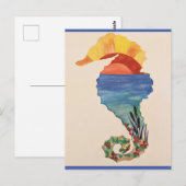 Carte Postale Seascape Seahorse (Devant / Derrière)