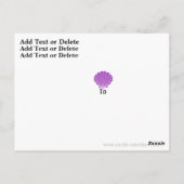 Carte postale Seashell - SRF (Dos)