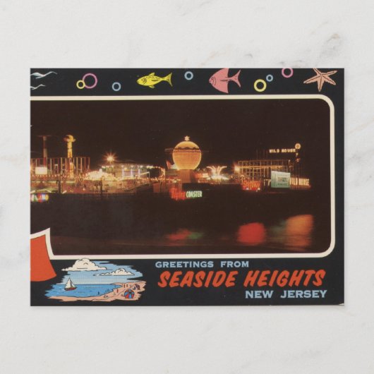 Carte Postale Seaside Heights, NJ (Devant)