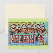 Carte Postale Seaside Heights NJ vintage (Devant / Derrière)