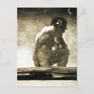 Carte Postale Seated Giant peinture par Francisco Goya