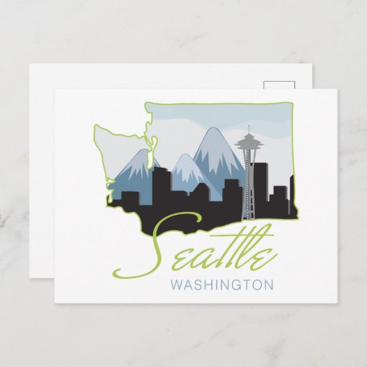 Carte Postale Seatle Washington (Devant / Derrière)