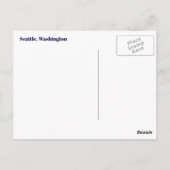 Carte postale Seattle (Dos)