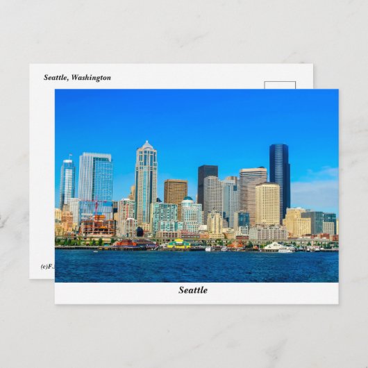 Carte postale Seattle (Devant / Derrière)