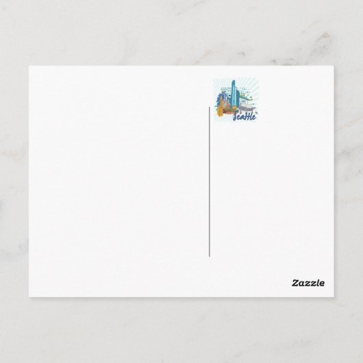 Carte Postale Seattle (Dos)