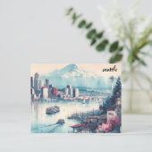 carte postale seattle (Debout devant)