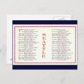 Carte Postale Seattle (Devant / Derrière)