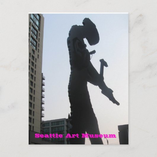 Carte Postale Seattle Art Museum - Hammering Man (Devant)