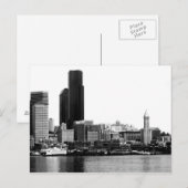 Carte Postale Seattle en B&W (Devant / Derrière)