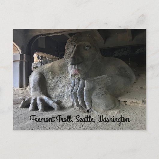 Carte postale Seattle Fremont Troll #1 (Devant)