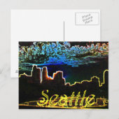 Carte Postale Seattle Glows (Devant / Derrière)