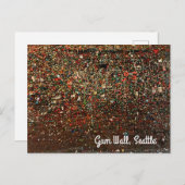 Carte postale Seattle Gum Wall #2 (Devant / Derrière)