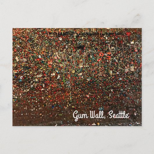 Carte postale Seattle Gum Wall #2 (Devant)
